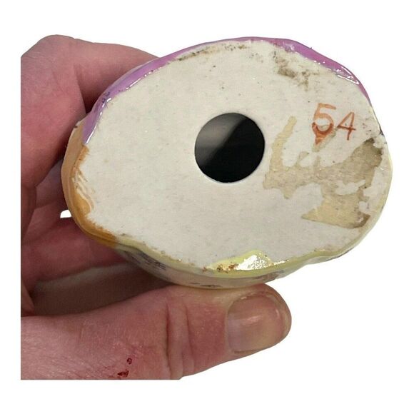 Chinese Famille Rose Porcelain Happy Laughing Buddha Figurine 3.5" Miniature - Picture 6 of 7